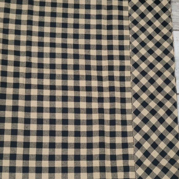 VHC Brand Mayflower Mkt black check pillow case set std country primitive EUC - Picture 4 of 10